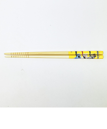 パペットスンスン 食洗機対応 竹箸 イエロー 食器