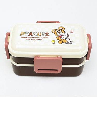スヌーピー &ベア 2段ふわっと弁当箱 ランチ 日本製 SNOOPY