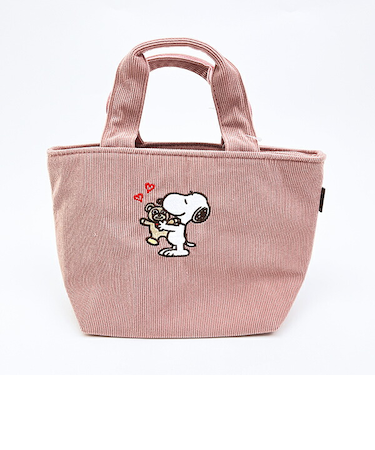 スヌーピー &ベア コーデュロイ生地ランチバッグ SNOOPY