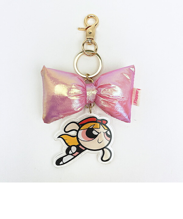 パワーパフガールズ ブロッサム リボンチャーム キーホルダー パワパフ