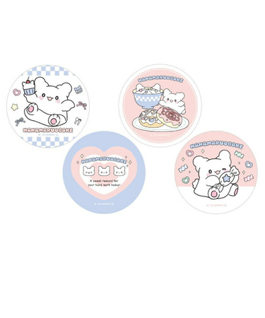 サンリオ はなまるおばけ トレーディング缶バッチ4種 コンプリートBOX 日本製 Sanrio