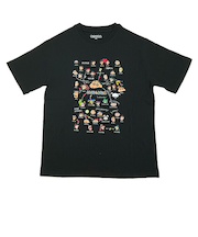 クレヨンしんちゃん 相関図 Tシャツ Mサイズ (ブラック) アパレル