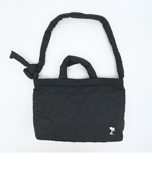 スヌーピー 2WAYミディアムショルダーバッグ マットブラック ROOTOTE ルートート SNOOPY