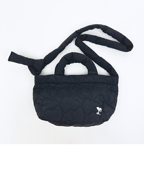 スヌーピー 2WAYデリショルダーバッグ マットブラック ROOTOTE ルートート SNOOPY