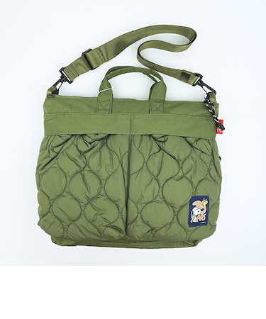 スヌーピー A4ワイド2WAYショルダーバッグ カーキ PEANUTS 75th ROOTOTE ルートート SNOOPY