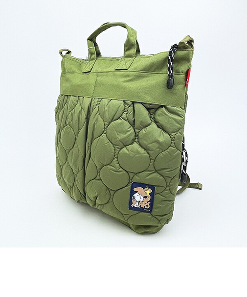スヌーピー 2WAYトートバッグ カーキ PEANUTS 75th ROOTOTE ルートート SNOOPY