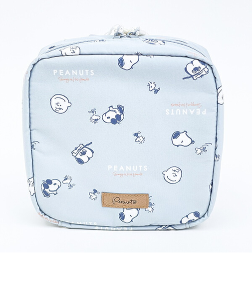 スヌーピー たっぷりメイクポーチ グレー Dusky paletteシリーズ SNOOPY