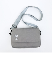 スヌーピー カメラショルダーバッグ (ライトグレー) トラベル SNOOPY