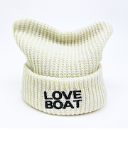 LOVEBOAT(ラブボート)  猫耳ニットキャップ アイボリー 帽子 アパレル