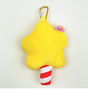 星のカービィ スターロッド カラビナ付き ぬいぐるみファスナーマスコット