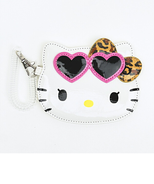 サンリオ ハローキティ パスケース リボンヒョウ柄 定期入れ Sanrio