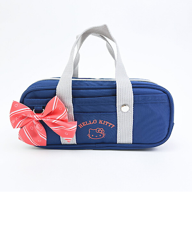 サンリオ ハローキティ スクバ風ペンケース ネイビー Sanrio