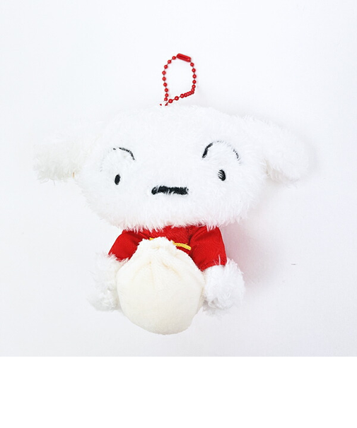 クレヨンしんちゃん 中華シロ ぬいぐるみマスコット キーホルダー