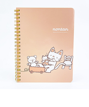 ノンタン ぱっぱらぱなし B6 リングノート ピンク 文具 eHONTOMO