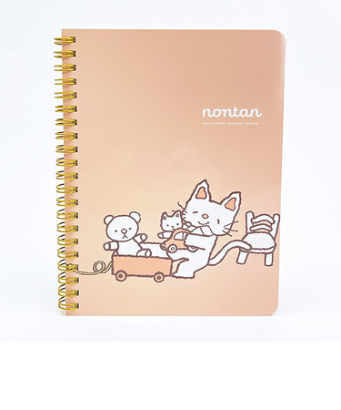 ノンタン ぱっぱらぱなし B6 リングノート ピンク 文具 eHONTOMO