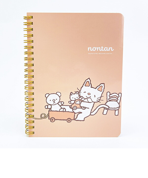 ノンタン ぱっぱらぱなし B6 リングノート ピンク 文具 eHONTOMO