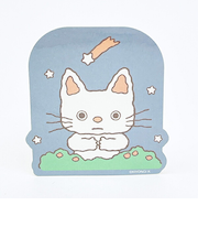 ノンタン おやすみなさい ダイカットステッカー ブルー eHONTOMO