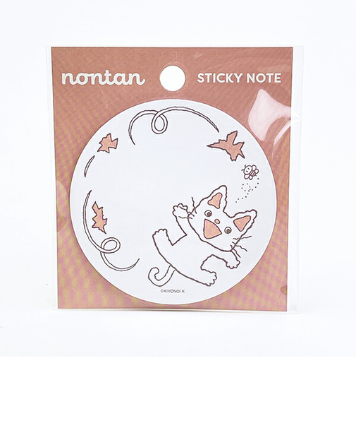 ノンタン ぱっぱらぱなし 丸型付箋  文具 eHONTOMO