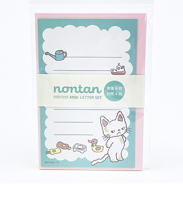 ノンタン あわぷくぷくぷぷぷう ミニパックレター 文具 eHONTOMO