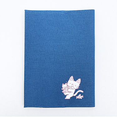 ノンタン ぱっぱらぱなし ブックカバー ブルー 文具 eHONTOMO