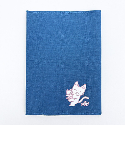 ノンタン ぱっぱらぱなし ブックカバー ブルー 文具 eHONTOMO