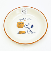 スヌーピー 22cm 深皿 (オレンジ) お皿 日本製 SNOOPY