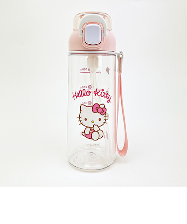 サンリオ ハローキティ ワンプッシュストローボトル 水筒 ランチ Sanrio