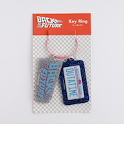 バックトゥザフューチャー BACK TO THE FUTURE 2連アクリルキーホルダー (ナンバープレート)