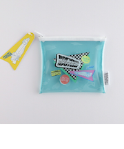 バックトゥザフューチャー BACK TO THE FUTURE PVCポーチ (ミント) 日本製