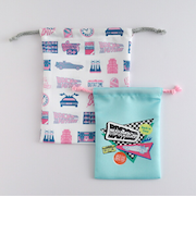 バックトゥザフューチャー BACK TO THE FUTURE 巾着2点セット (ミント)