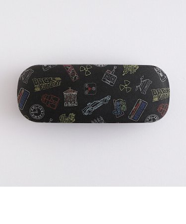 バックトゥザフューチャー BACK TO THE FUTURE メガネケース＆クロスセット (ブラック) 眼鏡ケース