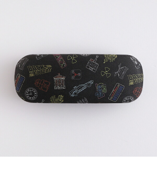 バックトゥザフューチャー BACK TO THE FUTURE メガネケース＆クロスセット (ブラック) 眼鏡ケース