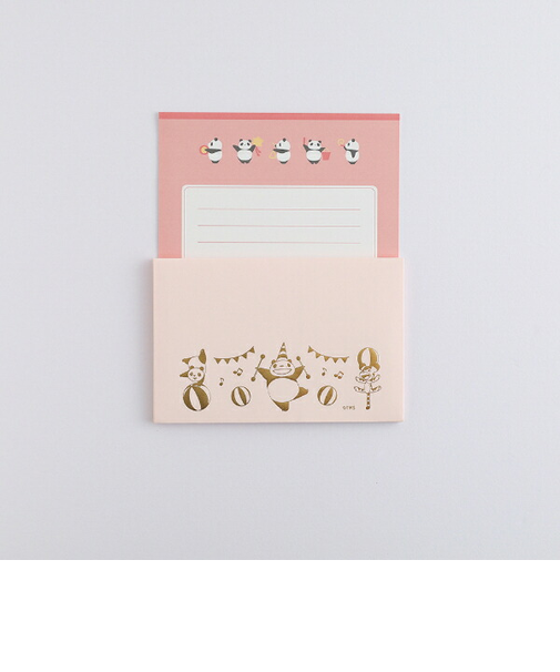 パンダコパンダ 金箔レターセット (サーカス) 文具 日本製