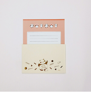 パンダコパンダ 金箔レターセット (らくがき) 文具 日本製