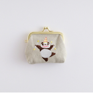 パンダコパンダ 刺繍ミニがま口 (サーカス)