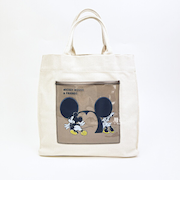 ディズニー ミッキー&ミニー トートバッグ ブラック CATCH ME シリーズ Disney