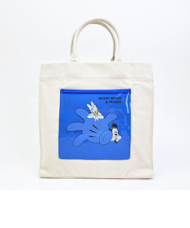 ディズニー ミッキー&デイジー トートバッグ ブルー CATCH ME シリーズ Disney