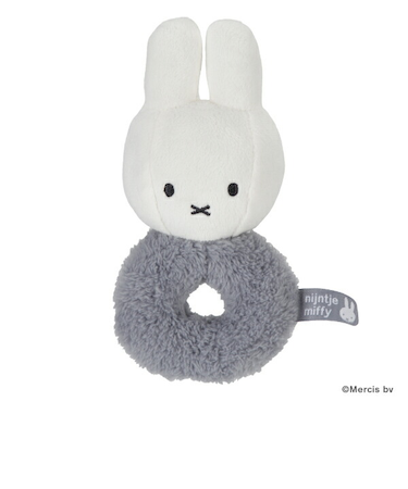 ミッフィー miffy フラッフィー ラトル(ブルー) ガラガラ ベビー