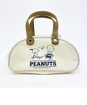 スヌーピー レトロバッグポーチ ホワイト SNOOPY