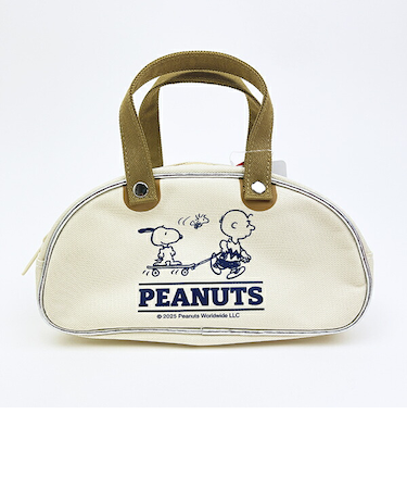 スヌーピー レトロバッグポーチ ホワイト SNOOPY