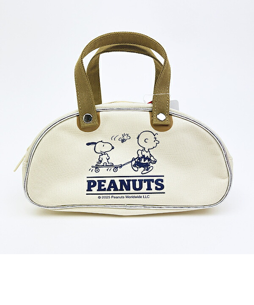 スヌーピー レトロバッグポーチ ホワイト SNOOPY