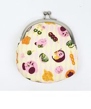 星のカービィ ふわふ和コレクション カービィともぐもぐ和菓子 ちりめんがま口