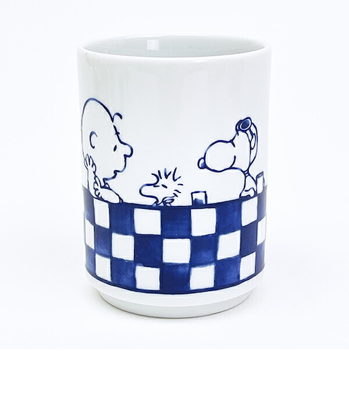 スヌーピー 市松 寿司湯呑 コップ 縁起ものシリーズ 日本製 SNOOPY