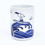 スヌーピー 波 寿司湯呑 コップ 縁起ものシリーズ 日本製 SNOOPY