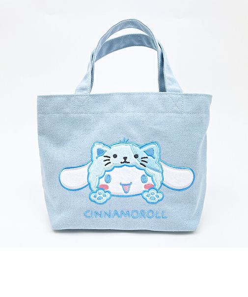 サンリオ シナモロール (ネコ) ミニトートバッグ ランチ シナモン バンザイシリーズ Sanrio