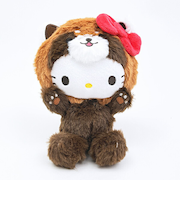 サンリオ ハローキティ (レッサーパンダ) SABぬいぐるみ バンザイシリーズ Sanrio