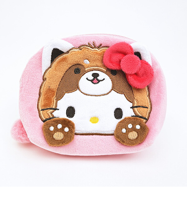 サンリオ ハローキティ (レッサーパンダ) オーバルポーチ バンザイシリーズ Sanrio