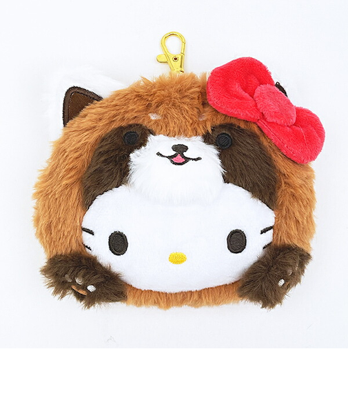 サンリオ ハローキティ (レッサーパンダ) フェイスパスケース 定期入れ バンザイシリーズ Sanrio