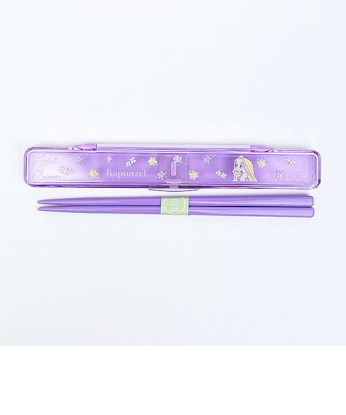 ディズニー プリンセス ラプンツェル 抗菌音の鳴らない箸・箸箱セット フラワー ランチ 日本製 Disney