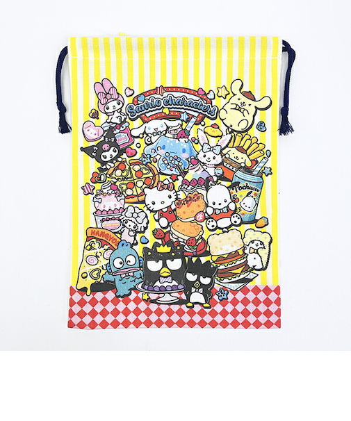 サンリオキャラクターズ 巾着 アメリカンダイナーシリーズ 日本製 Sanrio